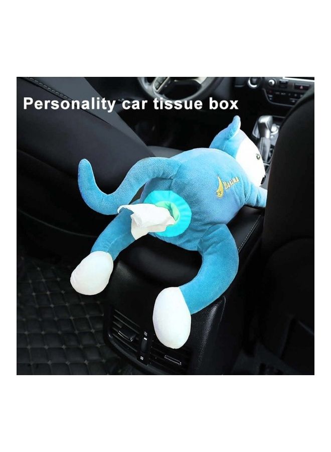 CATANES Unique Multi Purpose Tissue Paper Storage Monkey Shape Cartoon Tissue Dispenser Creative Monkey Tissue Box / Blue  - Image 3