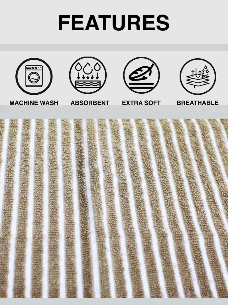 Athom Living مجموعة مناشف يد قطنية فائقة النعومة من أثوم ليفينغ، فائقة الامتصاص وسريعة الجفاف، فاخرة 40x60 سم، عبوة من 6 قطع، نعومة ممتازة لراحة قصوى. - Image 3
