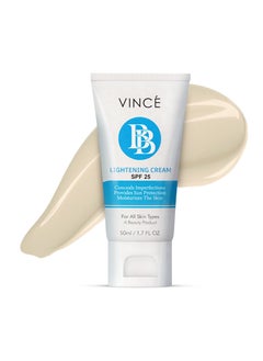 VINCE BB Cream – Ivory (VBBC 01) – All-in-One BB & Fairness Cream – Hydrates, Primes & Conceals Imperfections for Brighter, Flawless Skin & Natural Coverage – With SPF 25, 50ml  - Image 4