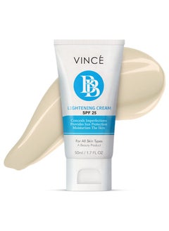 VINCE BB Cream – Ivory (VBBC 01) – All-in-One BB & Fairness Cream – Hydrates, Primes & Conceals Imperfections for Brighter, Flawless Skin & Natural Coverage – With SPF 25, 50ml  - Image 1