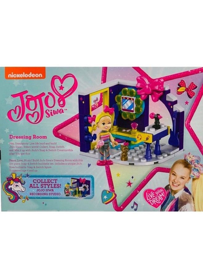 JOJO - Snap & Switch Jojo Siwa Dressing Room Build Set 100 Pieces Jojo Build Set - Image 1