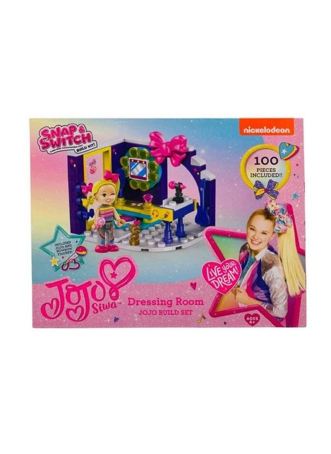 JOJO - Snap & Switch Jojo Siwa Dressing Room Build Set 100 Pieces Jojo Build Set - Image 1