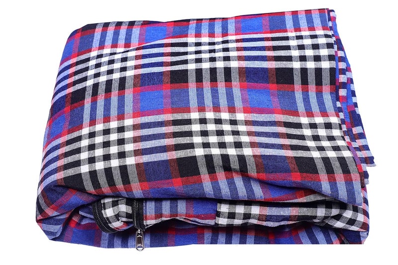 UNQ Cotton Zipper 300 TC Single Bed 84x48x8 Inches Mattress Cover Multicolor - Image 4