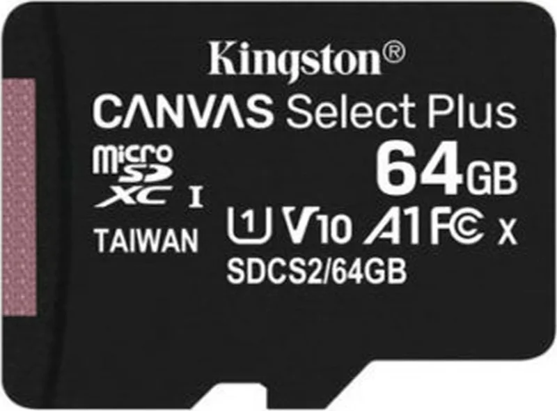 Kingston 64GB SDXC Class 10 UHS-I Canvas Select Plus microSD Memory Card 64GB/SDCS2