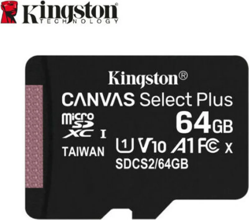 Kingston 64GB SDXC Class 10 UHS-I Canvas Select Plus microSD Memory Card 64GB/SDCS2