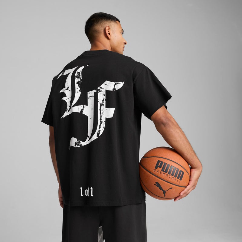 بوما تيشرت PUMA HOOPS x LAFRANCÉ Written in Chrome مناسب للجنسين - Image 4