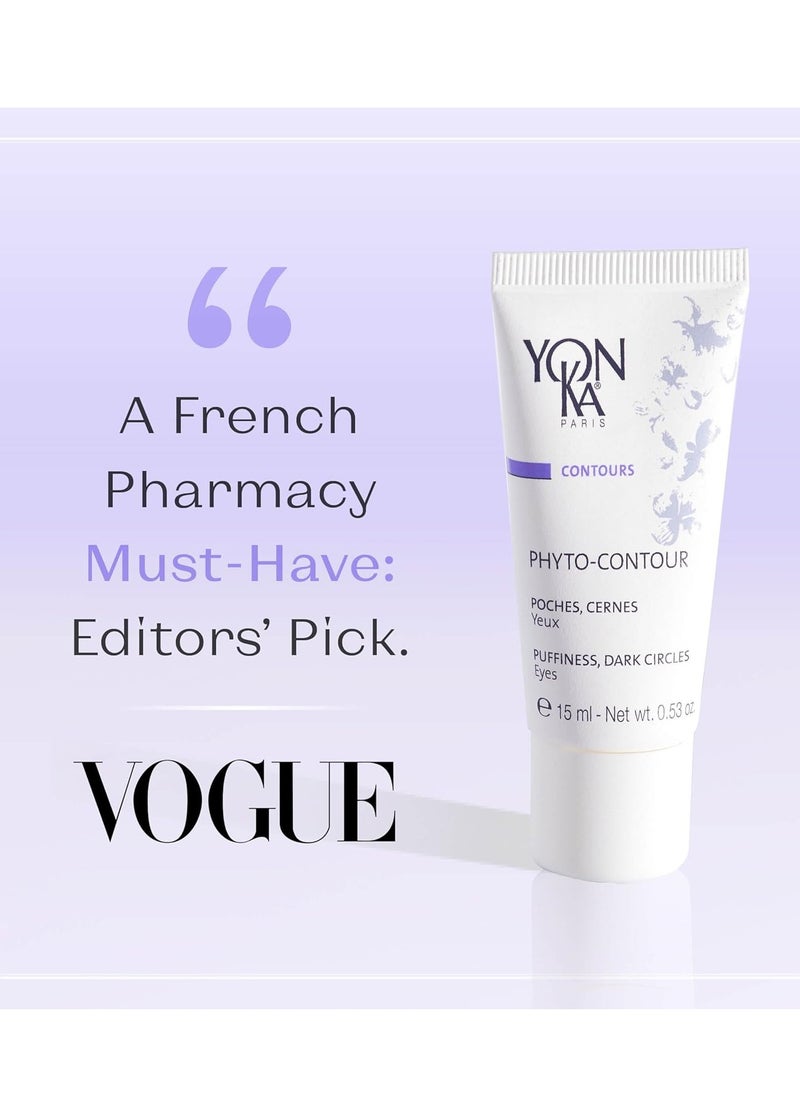 Yonka Yon-Ka Phyto-Contour Eye Cream (15 ml) Anti-Aging Under Eye Cream for Dark Circles and Puffiness, Tone and Firm with Vitamin E and Aloe Vera, Paraben-Free  - Image 2