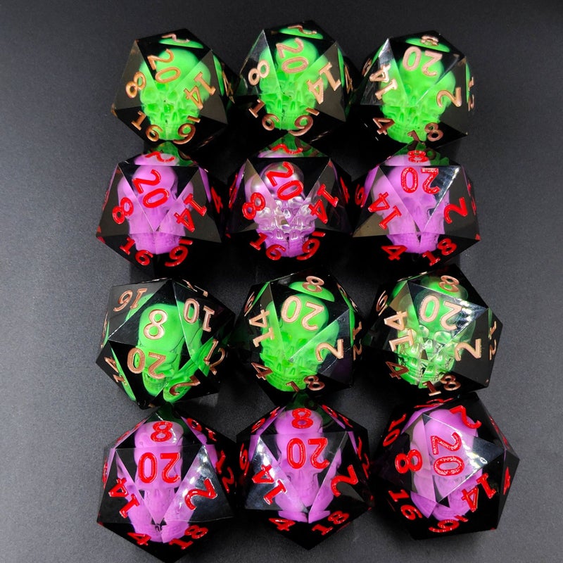 New Resin Dice Dnd Dungeons & Dragons D20 Large Longan Dice 53Mm - Image 5