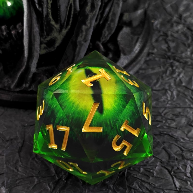 New Resin Dice Dnd Dungeons & Dragons D20 Large Longan Dice 53Mm - Image 2