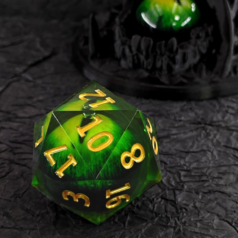New Resin Dice Dnd Dungeons & Dragons D20 Large Longan Dice 53Mm - Image 1