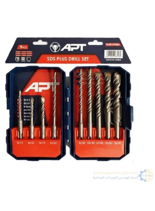 ايه بي تي طقم بنط هيلتي من 5 - 16مم 9 قطع APT