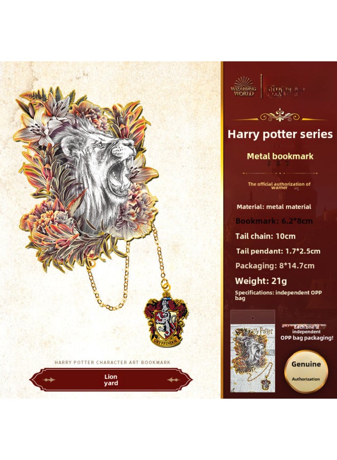 Harry Potter Genuine Metal Bookmark Harry Harry Malfoy Character Bookmark European And American Retro Magic Bookmark - Image 1