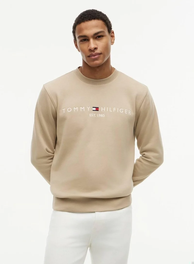 Tommy Hilfiger Logo Embroidery Flex Fleece Sweatshirt