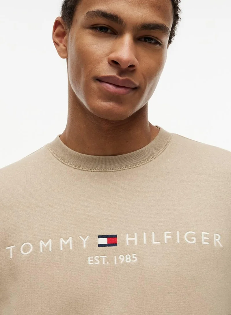 Tommy Hilfiger Logo Embroidery Flex Fleece Sweatshirt