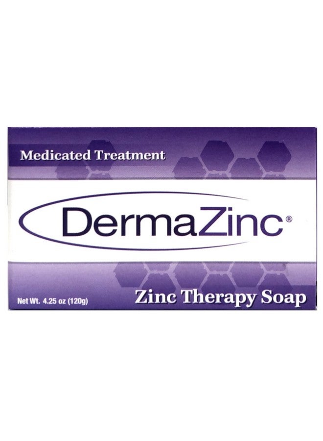 dermazinc Dermalogix Dermazinc Zinc Therapy Soap Medicated Treatment 5 Bars New Larger Size - Image 2