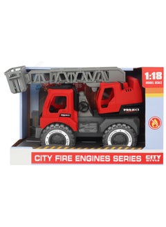 Fire Engine Series Inertia Sound & Light Ladder Fire Engine