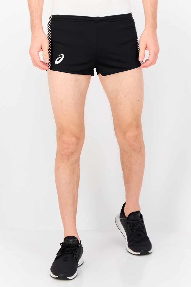 asics Men Sportswear Fit Drawstring Running Shorts, Black  - Image 1