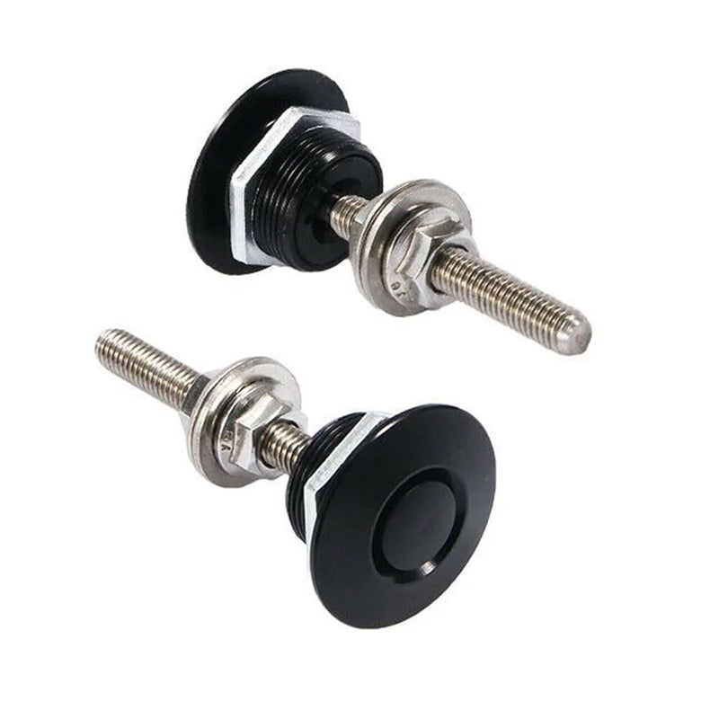 Vehicle Hood Pins 4 PCS Push Button Billet Quick Release Fasteners Set Racing Car Front Bumper for Bumper Hood License Plate(Red 30mm) - Image 5