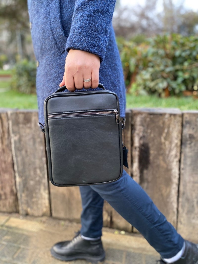 Erzeno Leather First Quality Men's Bag (Hand Shoulder and Messenger Bag) / Genuine Leather Men's Bag  - Image 5