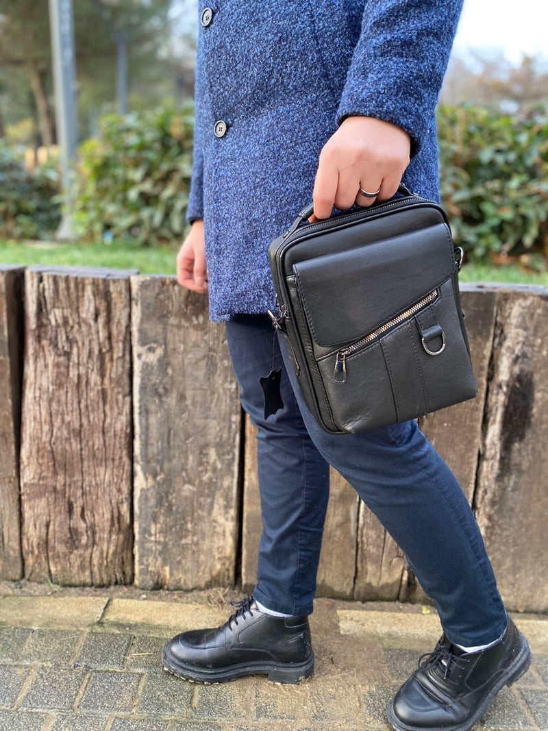 Erzeno Leather First Quality Men's Bag (Hand Shoulder and Messenger Bag) / Genuine Leather Men's Bag  - Image 4
