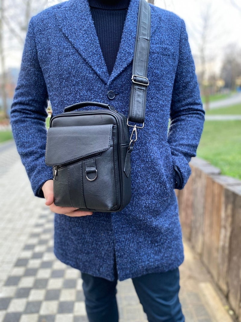Erzeno Leather First Quality Men's Bag (Hand Shoulder and Messenger Bag) / Genuine Leather Men's Bag  - Image 2