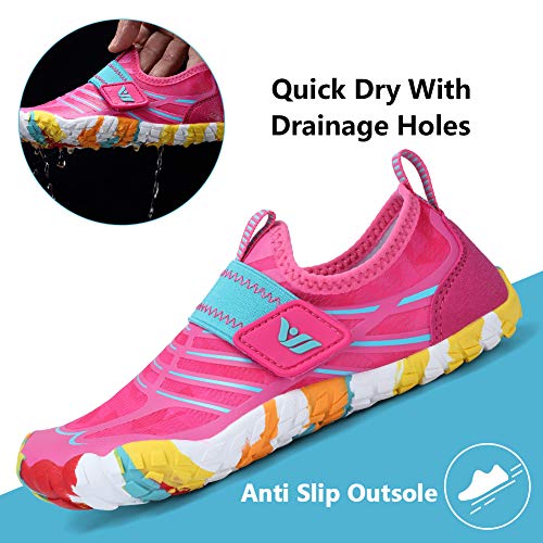CIOR Boys & Girls Water Shoes Sports Aqua Athletic Sneakers Lightweight Sport Shoes(Toddler/Little Kid/Big Kid) U120WZ2001-M.Pink.Aqa-33 - Image 3