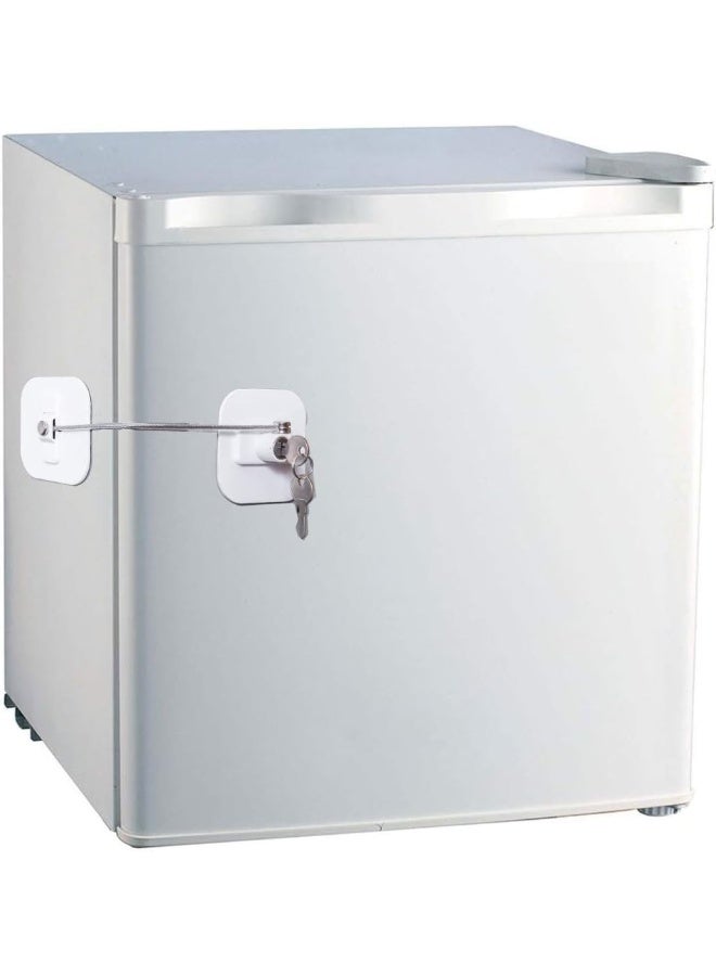 BAOWEIJD Fridge Lock, Refrigerator Locks, Freezer Lock with Key for Child Safety, Locks to Lock Fridge and Cabinets (White Fridge Lock-1Pack) - Image 3