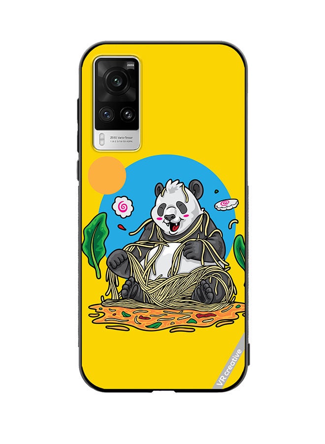 VR CREATIVE Protective Case Cover For Vivo X60 Pro Panda Eating Noodles Design Multicolour - Image 1