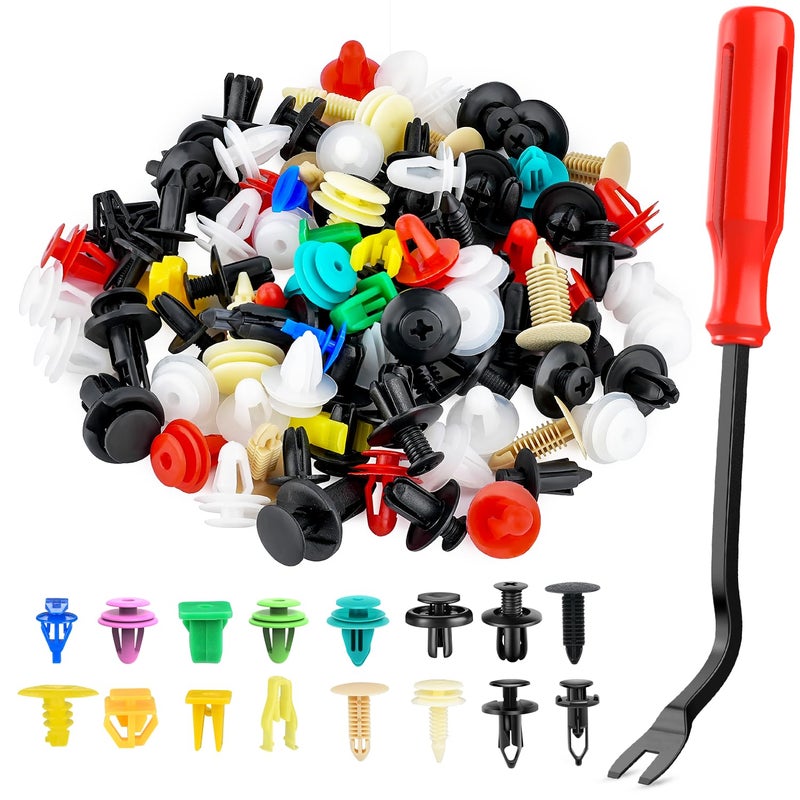 Nilight 501PCS Universal Car Clips Mixed Auto Bumper Fender Trim Door Shield Engine Retainer Rivet Push for GM Ford Chrysler Toyota Lexus Honda Acura Dodge Jeep Fastener Remover,2 Years Warranty - Image 1