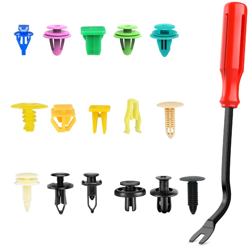 Nilight 501PCS Universal Car Clips Mixed Auto Bumper Fender Trim Door Shield Engine Retainer Rivet Push for GM Ford Chrysler Toyota Lexus Honda Acura Dodge Jeep Fastener Remover,2 Years Warranty - Image 2