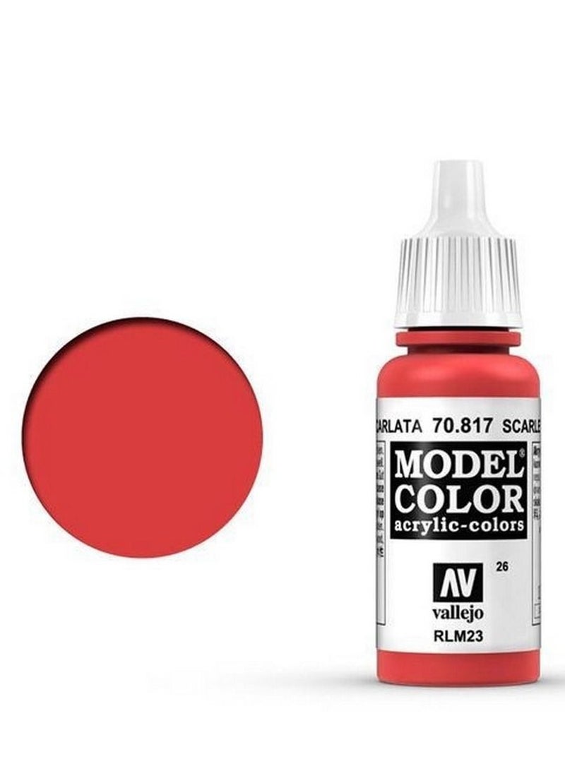 Vallejo Vallejo Model Color 817-17ml Scarlet