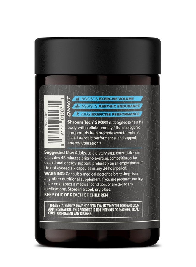 أونيت كبسولات ONNIT Shroom Tech Sport لدعم التمارين الرياضية اليومية، مكمل غذائي قبل التمرين مع فطر الكورديسيبس، مكمل غذائي لدعم الطاقة اليومية، 84 كبسولة - Image 2