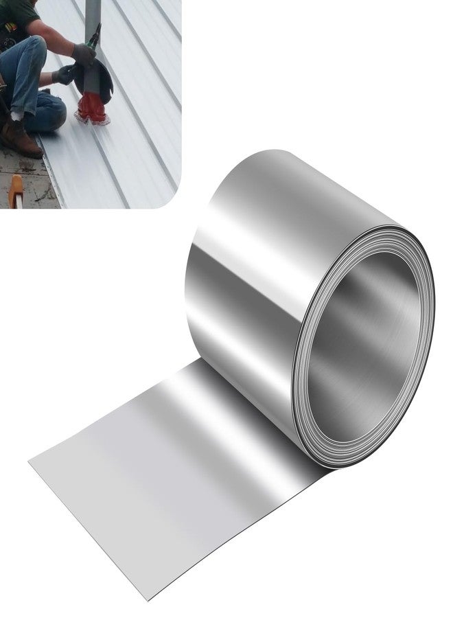 ELECTRAPICK Aluminum Flashing Roll,6in x 10ft Metal Roof Panels,32 Gauge (0.0078"/0.2mm) Aluminum Sheet Roll for Roofing Panels and DIY, Outdoor Gardens,Sealing Windows Doors, Stains Prevention - Image 1