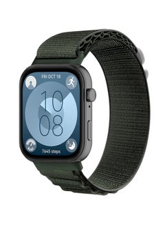 Generic Suitable for Huawei Watch Fit 3 Strap Alpine Rylon Loop Strap Green 