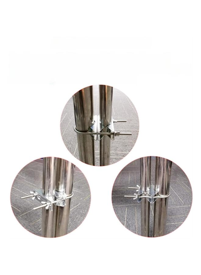 2PCS Antenna Mount Double Antenna Mast Clamp Heavy Duty Pole to Pole Mounting Kit V Jaw Block with U-Bolt Mounting Hardware for TV CB Ham Antenna Parasols Flags and Fishing Rods - Image 5