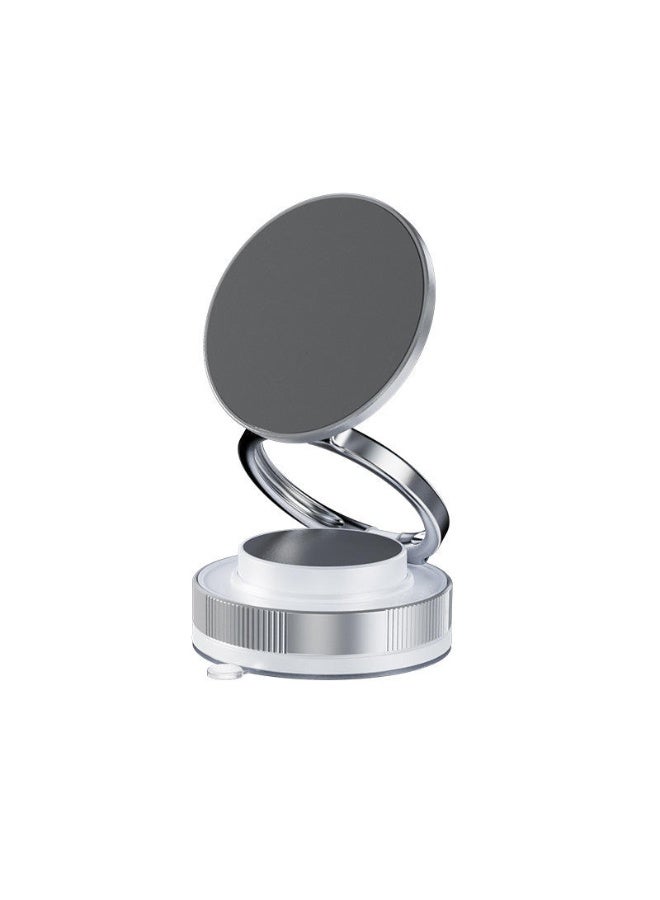 Ayshal 360° Rotation Magnetic Car Phone Holder, With Vacuum Suction Cup Foldable,Comes With Magnetic Metal Rings, Compatible With All Phone Models, Universal For Car Screens, Bathroom Tiles & Glass - Image 1