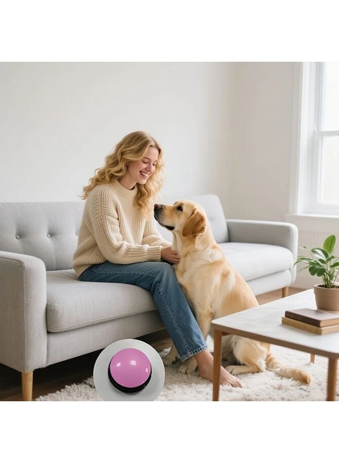 Red Dog Button Recorder Interactive Pet Communication Training Device Gift - Image 1