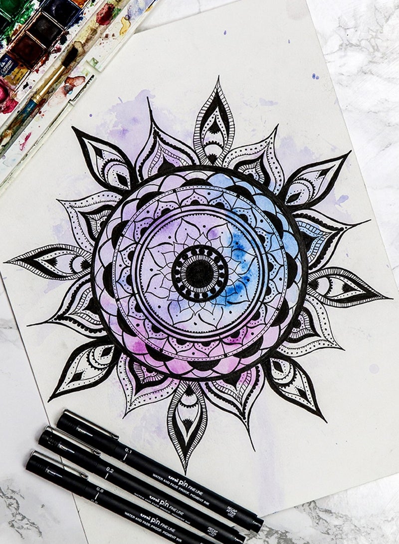 Uniball 1-Piece Unipin Fineliner Pen 0.6mm Tip Black Ink - Image 3