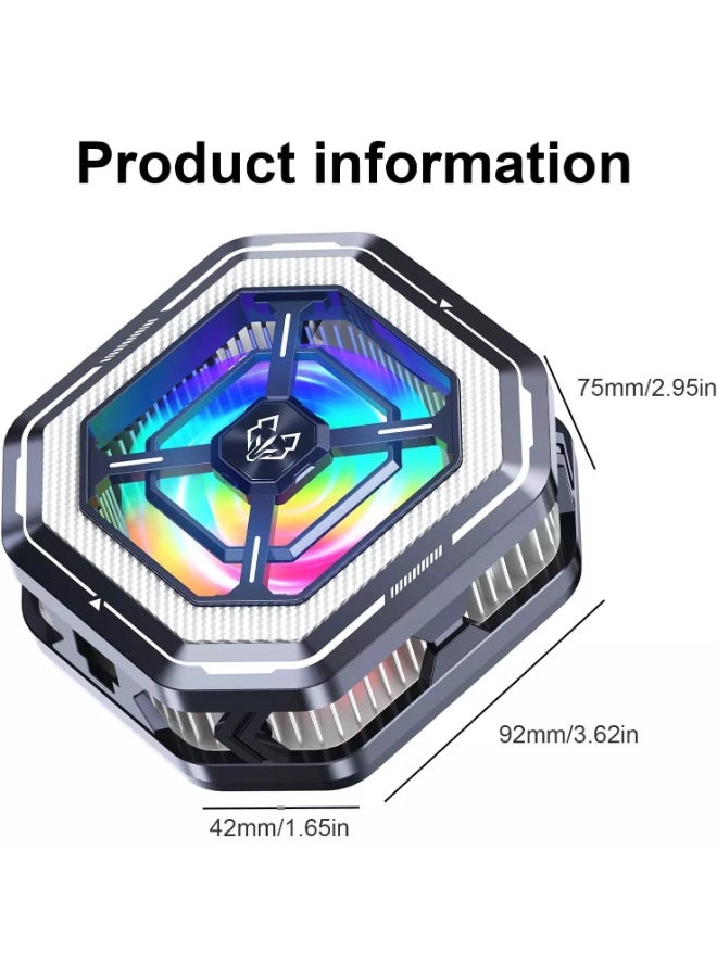 مروحة تبريد الهاتف HL01 RGB 15 واط عالية الطاقة - Image 2