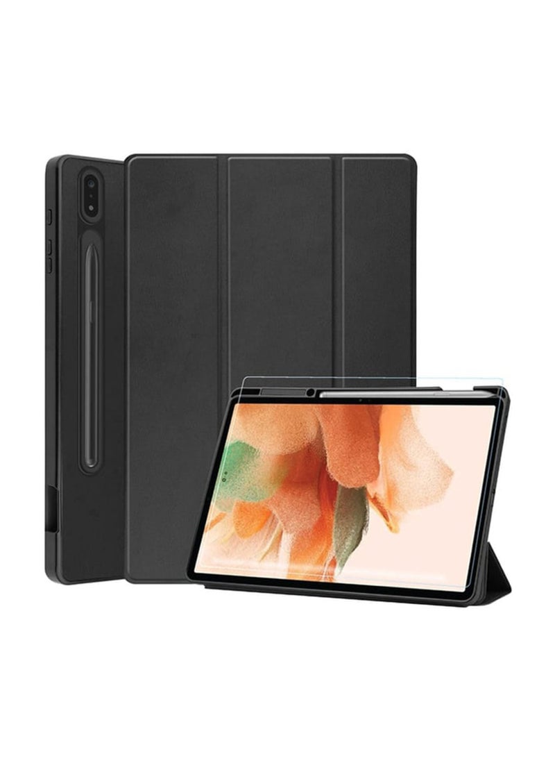 Max & Max - Max & Max Case With Screen Protector Black Galaxy Tab S9 - Image 1