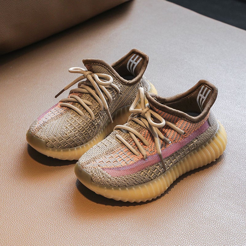 Children'S Shoes 2025 Spring & Fall New Kidsren'S Coconut Shoes Boys' Sports Shoes Fly Woven Mesh Shoes Girls Soft-Soled Casual Shoes - Image 3