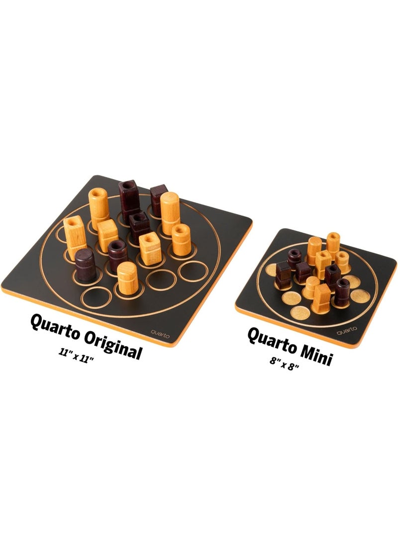 Gigamic Quarto Mini | Travel-Friendly Strategy Game for Adults and Families | Ages 8+ | 2 Players | 15 Minutes  - Image 4