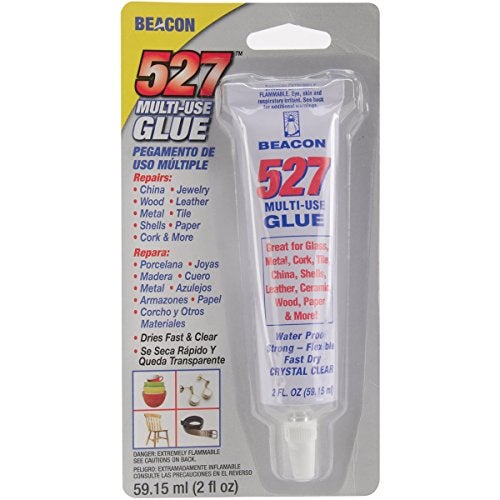 BEACON 527 Multi-Use Glue for Ceramics, China, Metal & More - Quick-Dry, Waterproof & Weatherproof Adhesive, 2-Ounce - Image 2