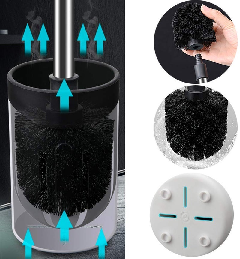 HomeFast Toilet Bowl Brush and Holder for Toilet and Bathroom - Image 4