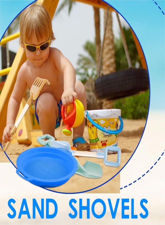 Feradny 6 Pack Beach Sand Tools Including 3 Pack 16'' Heavy Duty Jumbo Shovels Large Beach Spade Scoop Rake for Kids and 3 Pack 9'' Sand Sifter Sieves Pan Strainer for Summer Gardening Beach Digging - Image 5