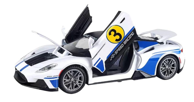 Magicwand Adult [1:22 Scale Large Die-Cast Metal Maserrati Speed Racing Car [Colors As Per Stock] With 6 Openable Doors With Music & Lights [1 Pc] - Image 1