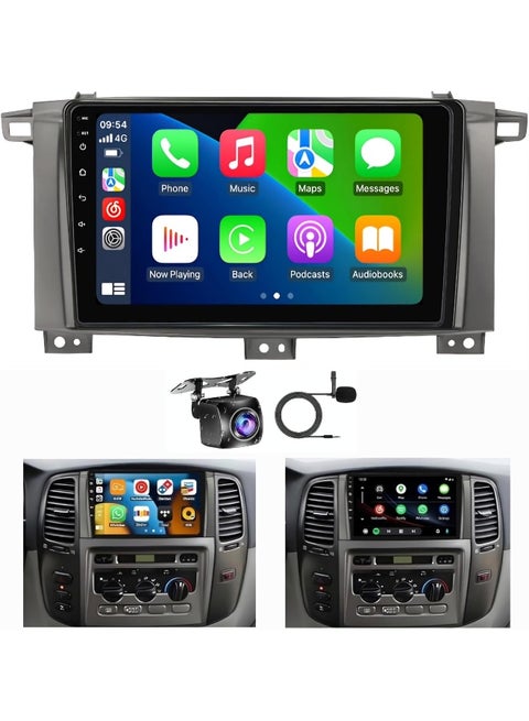 Android Car Stereo For Toyota Land Cruiser LC100 GXR 2003-2006 Cruiser GXR Screen With Apple Carplay Android Auto Wireless WiFi AHD Camera Included Fast Interface