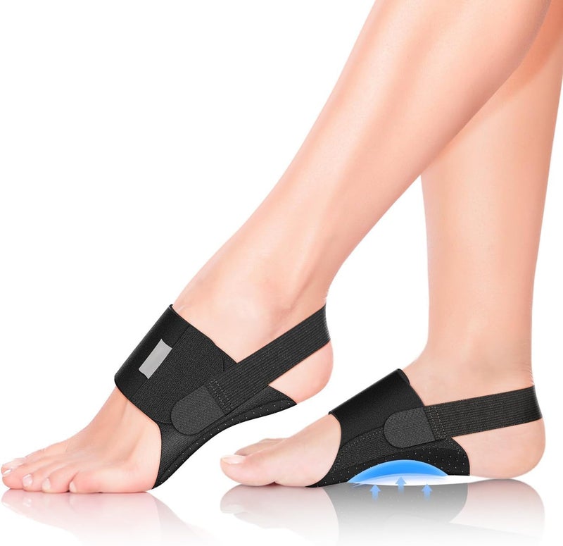 SCIENISH Plantar Fasciitis Night Splint, Black Multi Adjustable Ankle Brace Foot Drop Orthotic Brace for Plantar Fasciitis, Arch Foot Pain, Achilles Tendonitis Support for Women, Men (Upgraded Non-Slip Black) - Image 1