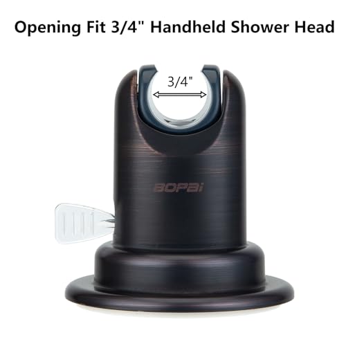 BOPai Vacuum Suction Cup Shower Head Holder, Adjustable 20 Degrees from The Wall - Oil Rubbed Bronze - Image 5
