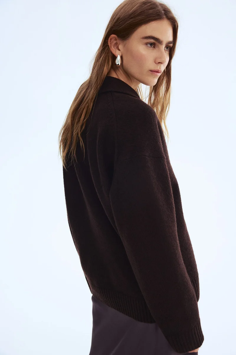 H&M Fine-knit collared jumper
